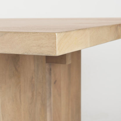84L Light Brown Wood Dining Table
