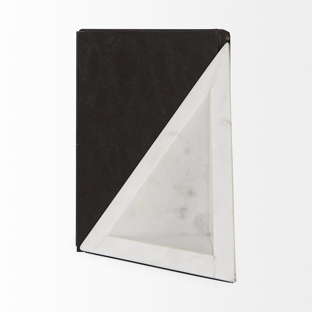 8.0"L X 6.0"W X 7.0"H Marble Set Of Two Bookends