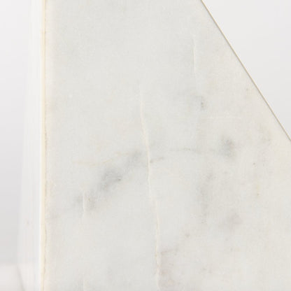 8.0"L X 6.0"W X 7.0"H Marble Set Of Two Bookends