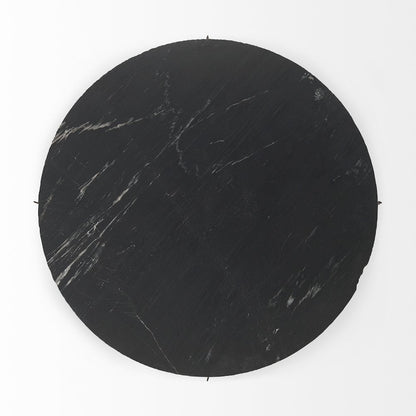 IBlack Marble Top Iron Coffee Table