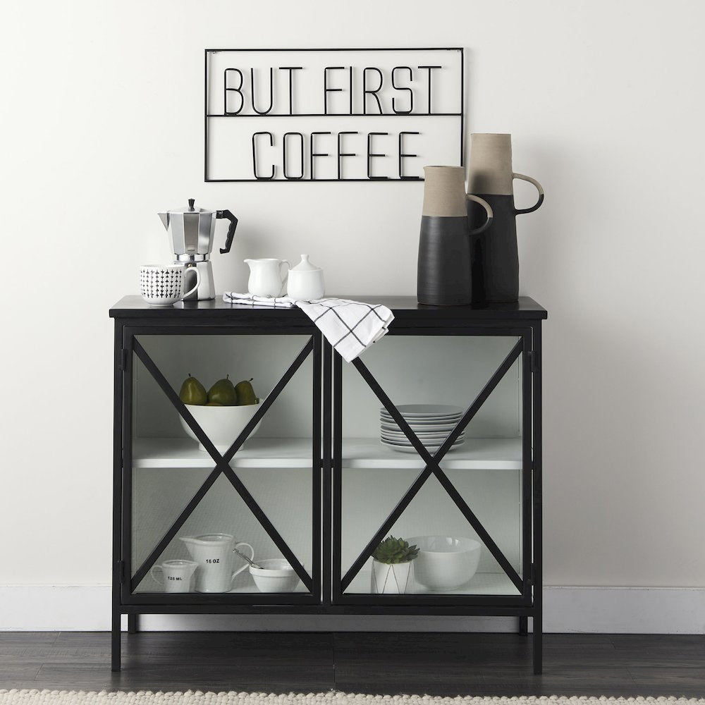 Two Door Glass Cabinet
