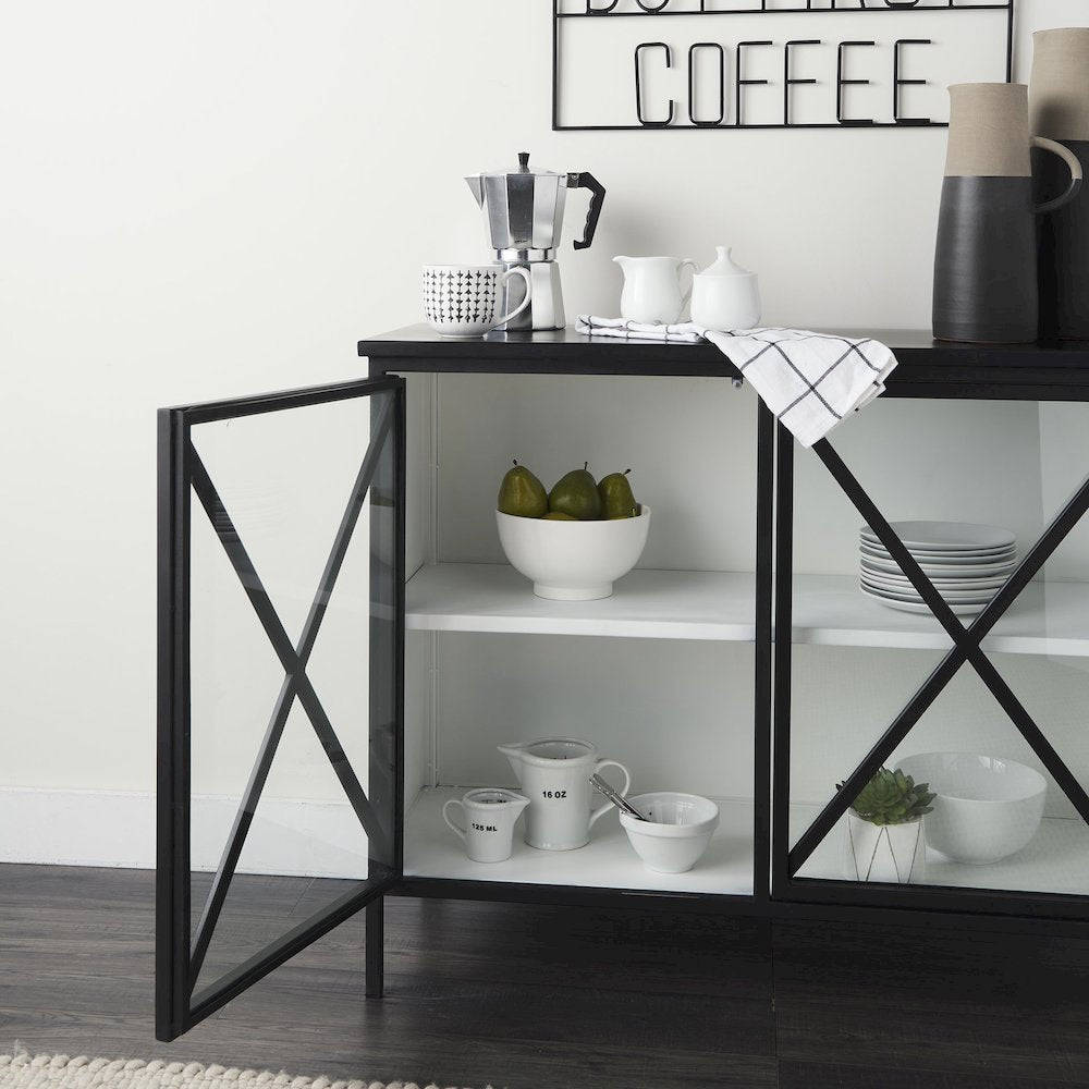 Two Door Glass Cabinet