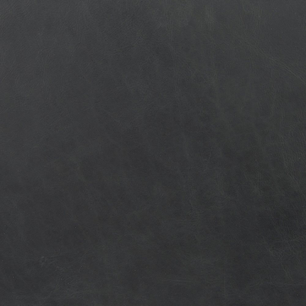 21L X 25W X 38H Black Leather Iron Frame Counter Stool