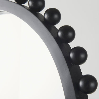 Leeds 23L x 35H Black Wood Arch Frame Mirror