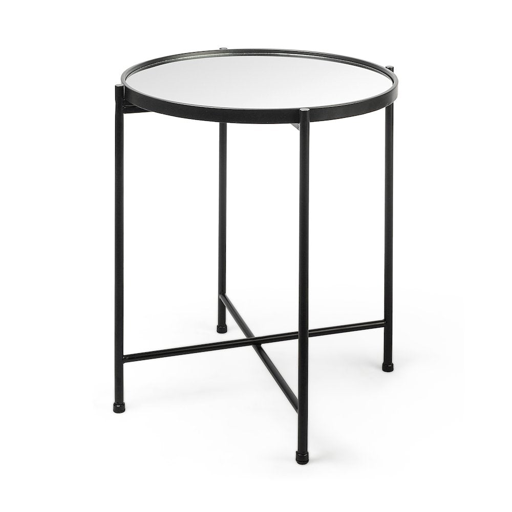 (Small) Black Mirror Top Accent Table