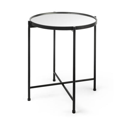 (Small) Black Mirror Top Accent Table