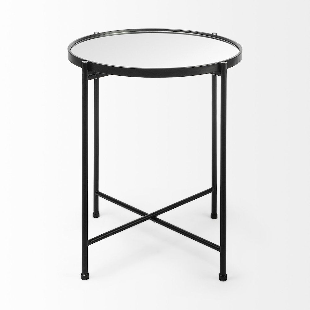(Small) Black Mirror Top Accent Table