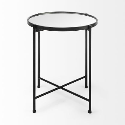 (Small) Black Mirror Top Accent Table