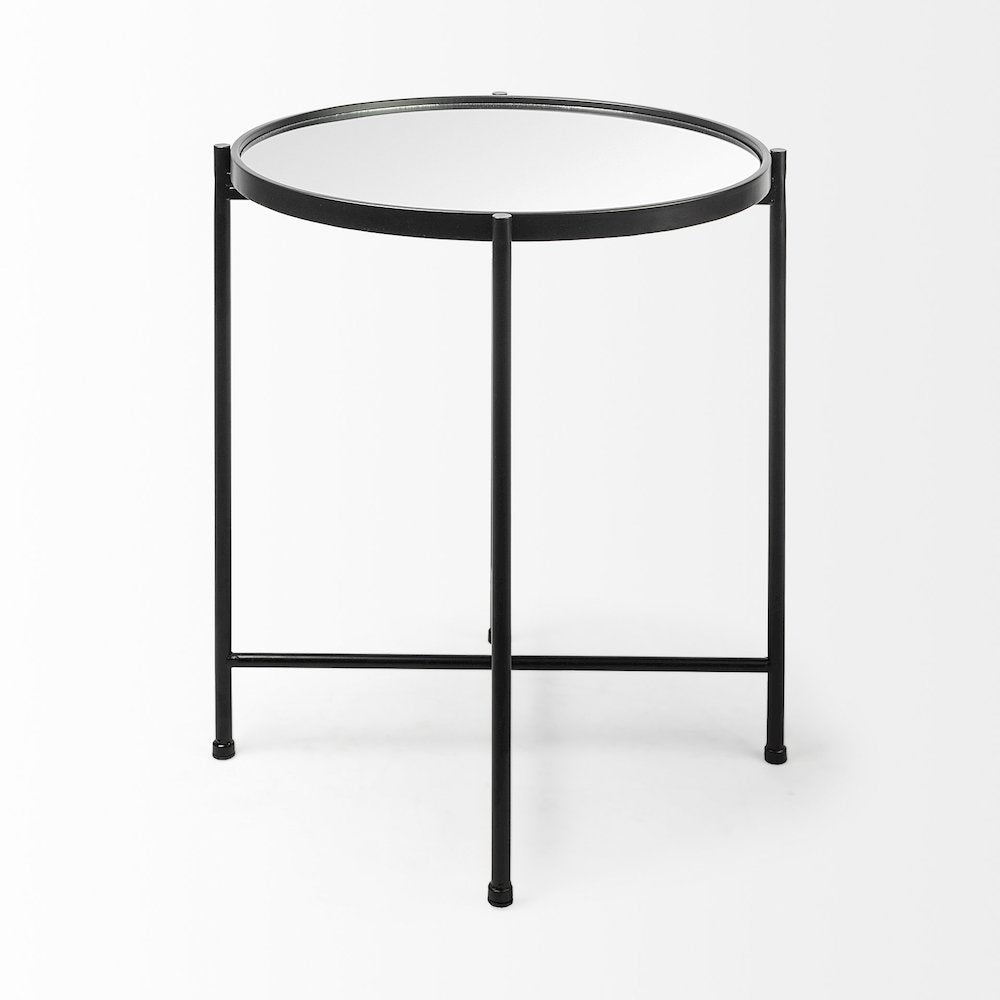 (Small) Black Mirror Top Accent Table
