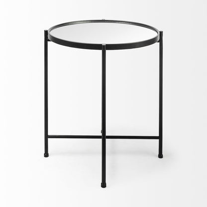 (Small) Black Mirror Top Accent Table