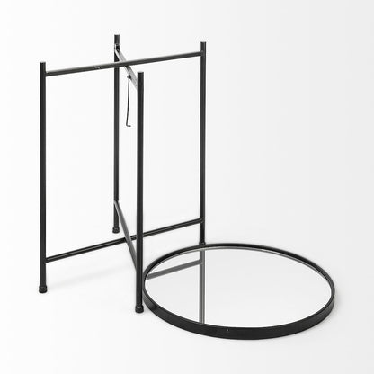 (Small) Black Mirror Top Accent Table