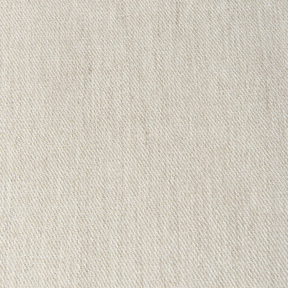 Light Brown Wood Cream Fabric Seat And Cane Back Armless Dining Chair