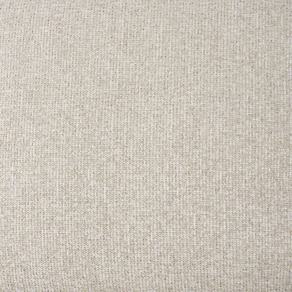 Light Brown Wood Beige Fabric Seat Accent Chair