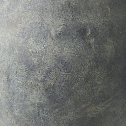 Gob20L x 23H Small Gray Ceramic Oval Vase