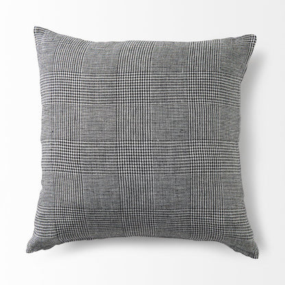 20 X 20 Black And White Fabric Decorative Pillow Cover