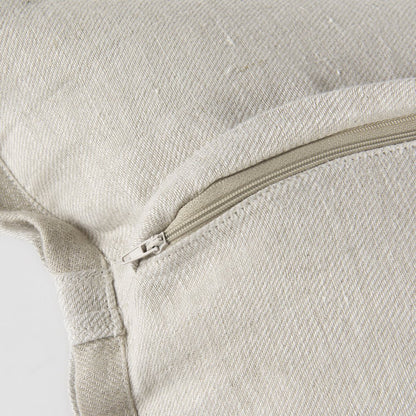 20L X 20W Beige Fabric Decorative Pillow Cover