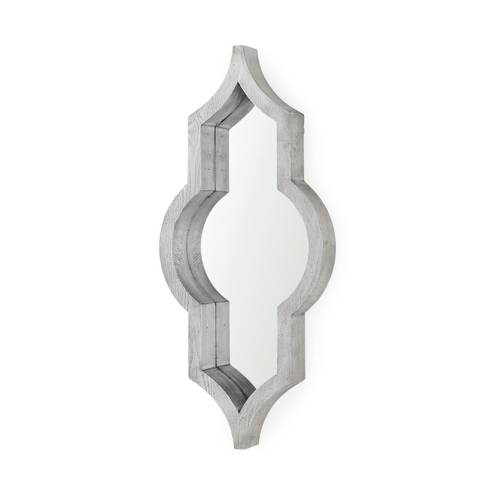 Tamanar 15.0 x 3.0 x 34.1  Gray Wood Frame Wall Mirror