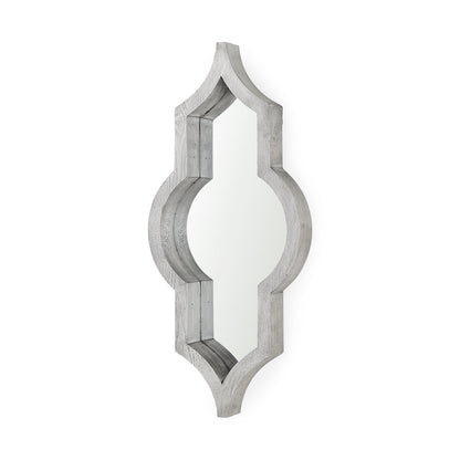 Tamanar 15.0 x 3.0 x 34.1  Gray Wood Frame Wall Mirror