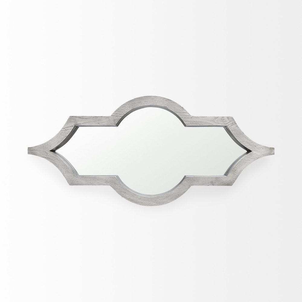 Tamanar 15.0 x 3.0 x 34.1  Gray Wood Frame Wall Mirror