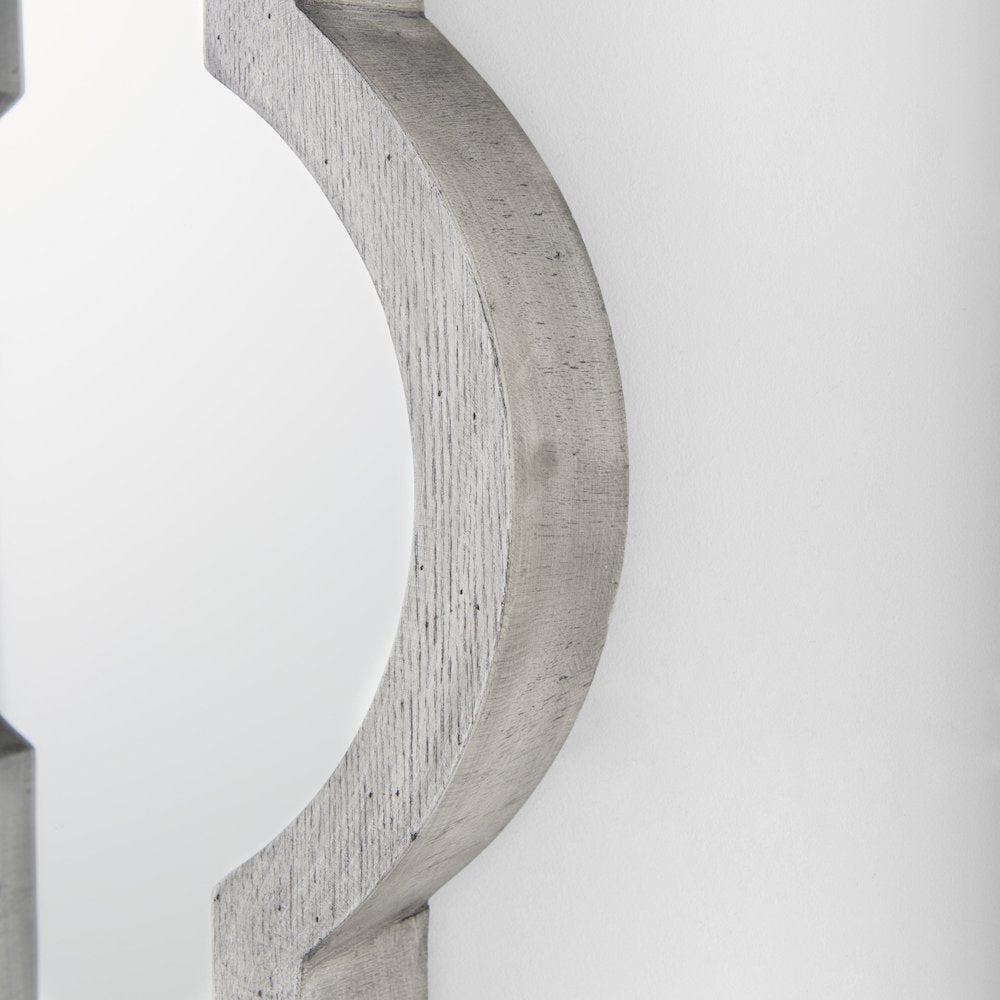 Tamanar 15.0 x 3.0 x 34.1  Gray Wood Frame Wall Mirror