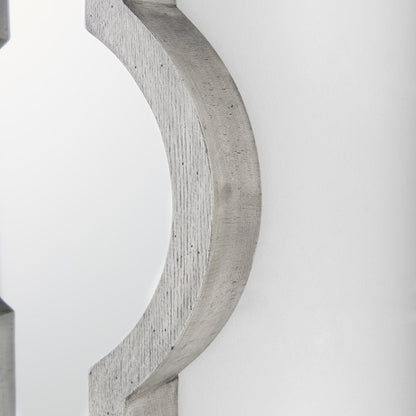 Tamanar 15.0 x 3.0 x 34.1  Gray Wood Frame Wall Mirror