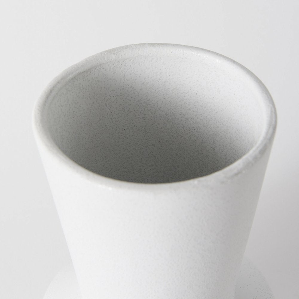 Laforge 9.4H Small White Ceramic Vase