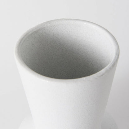 Laforge 9.4H Small White Ceramic Vase