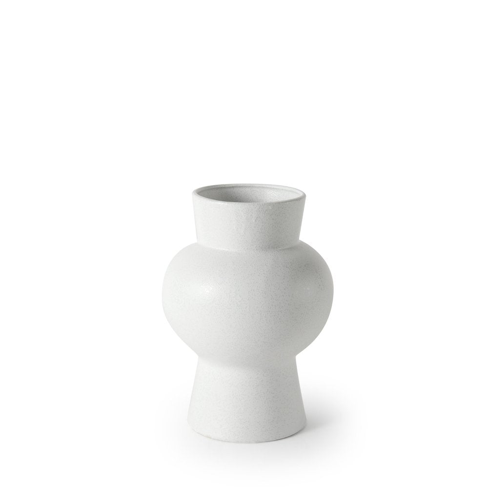 Laforge 10.8H Medium White Ceramic Vase