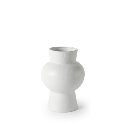 Laforge 10.8H Medium White Ceramic Vase