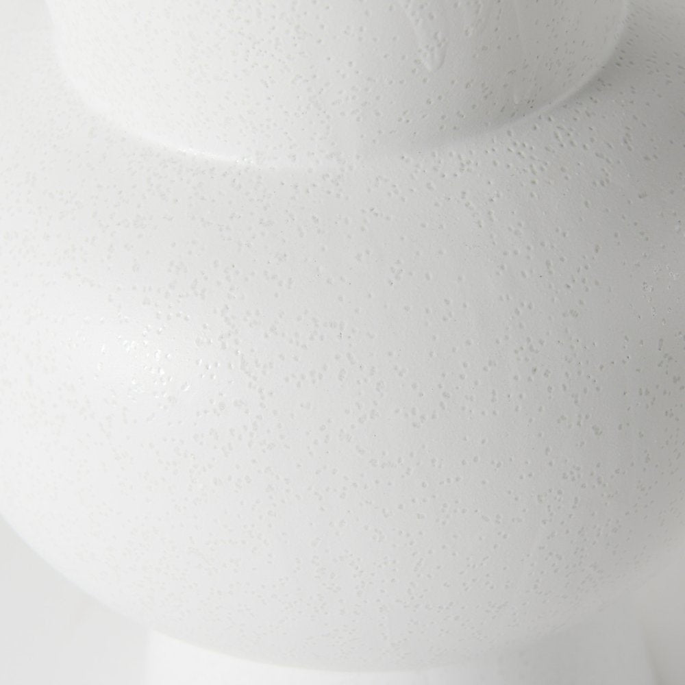 Laforge 10.8H Medium White Ceramic Vase