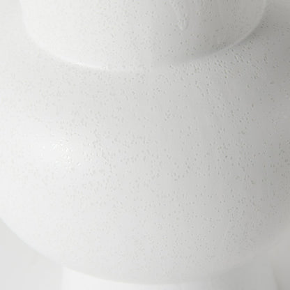 Laforge 10.8H Medium White Ceramic Vase