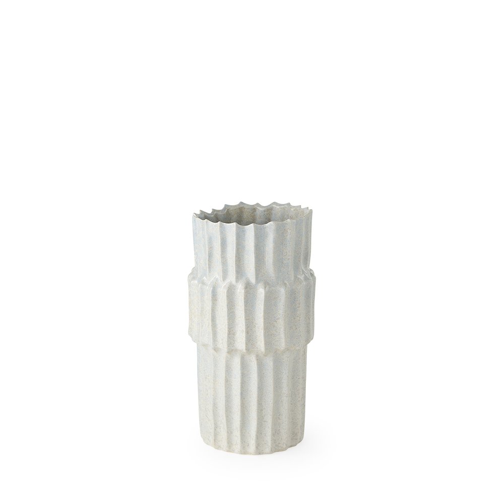 Cardon 14.4H Gray Ceramic Vase