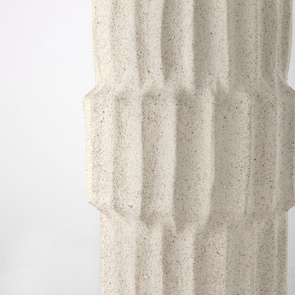Cardon 14.4H Cream Ceramic Vase