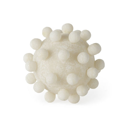 Malo 4.7L x 4.7W x 4.7H Cream Resin Small Sphere Decorative Object