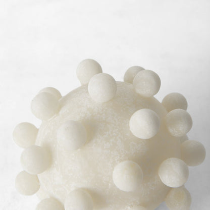 Malo 4.7L x 4.7W x 4.7H Cream Resin Small Sphere Decorative Object