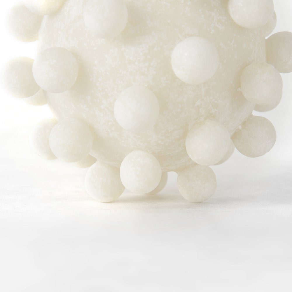 Malo 4.7L x 4.7W x 4.7H Cream Resin Small Sphere Decorative Object