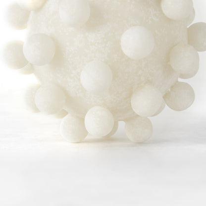 Malo 4.7L x 4.7W x 4.7H Cream Resin Small Sphere Decorative Object