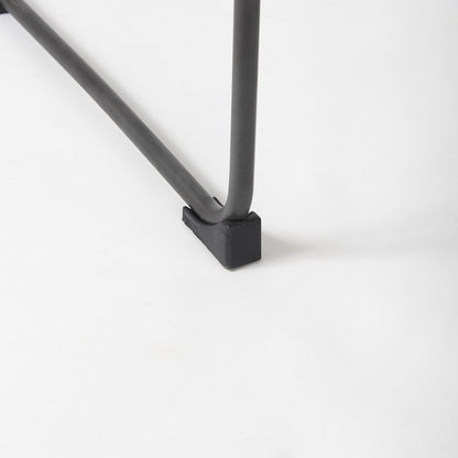 19.3L X 19.3W X 44.1H Black Leather Seatblack Iron Frame Bar Stool