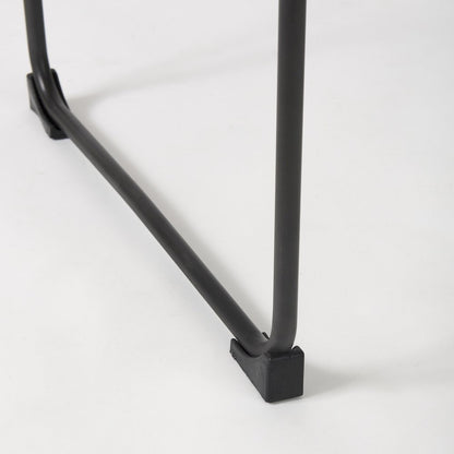 19.3L X 19.3W X 44.1H Brown Leather Seatblack Iron Frame Bar Stool