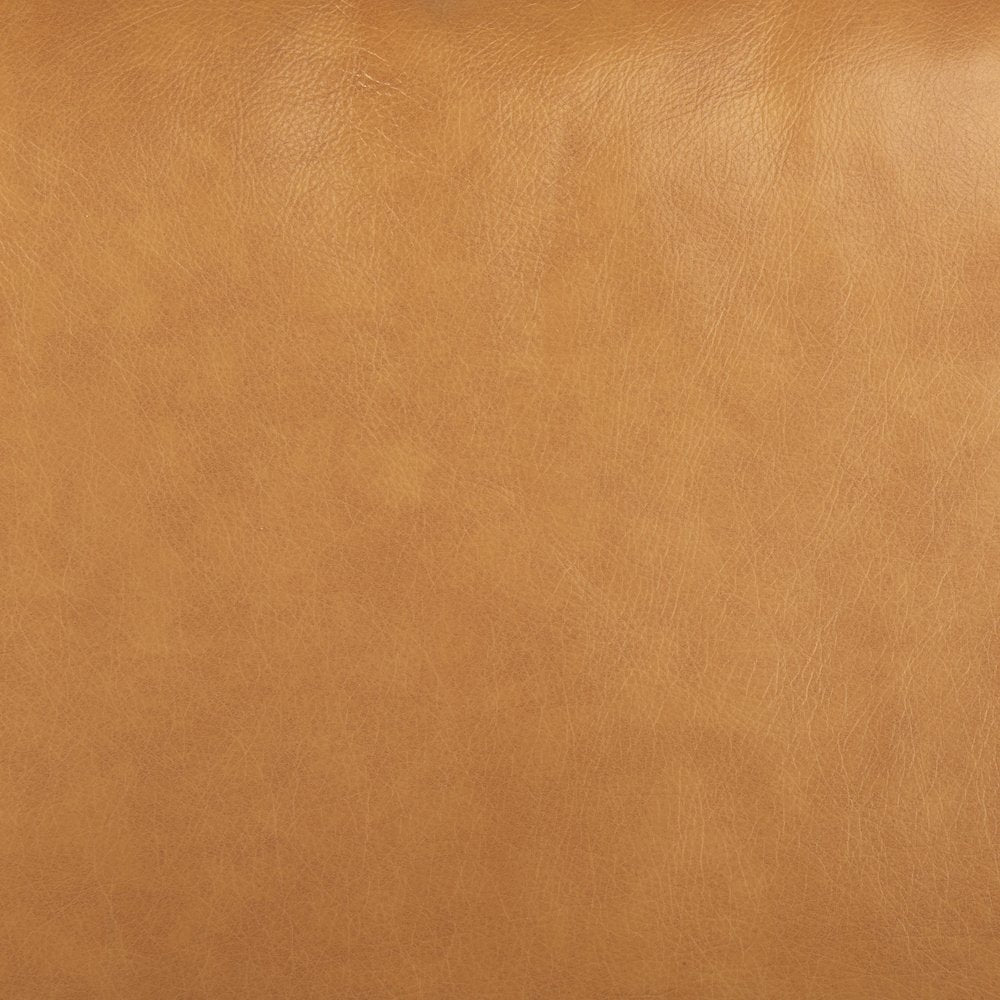 Svend 111.4L x 68.0W x 33.9H Tan Leather Left Chaise Sectional Sofa
