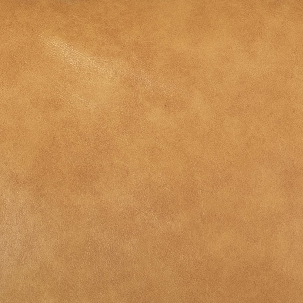 Elton 111.4L x 68.1W x 34.3H Tan Leather Right Chaise Sectional