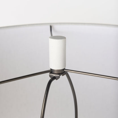 Tao 20.0L x 20.0W x 33.0H Cream BaseWhite Shade Table Lamp