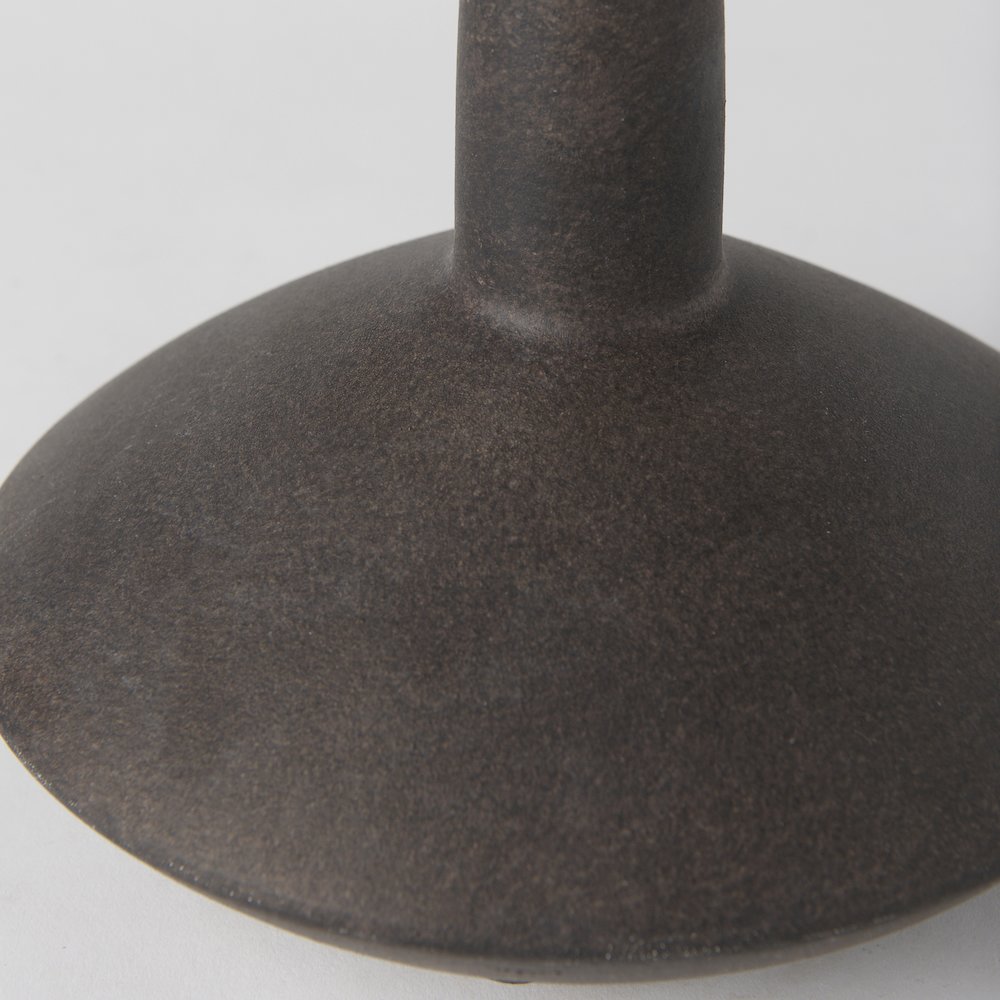 Rylee 6.9H Dark Brown Ceramic Vase
