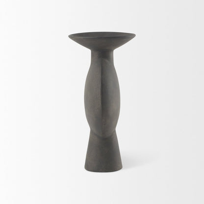 Kaz 6.7L x 5.5W x 11.2H Earthy Brown Ceramic Vase
