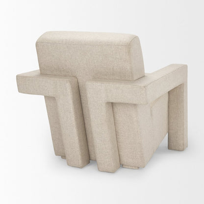 Oatmeal Fully Upholstered Accent Chair