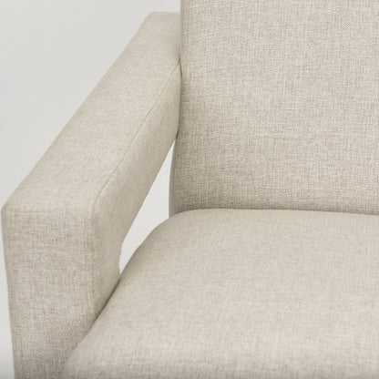 Oatmeal Fully Upholstered Accent Chair