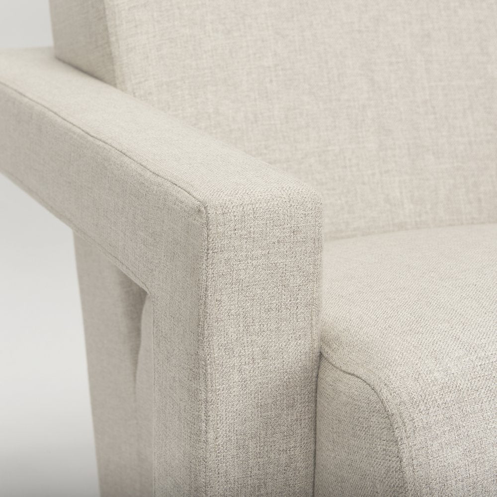 Oatmeal Fully Upholstered Accent Chair