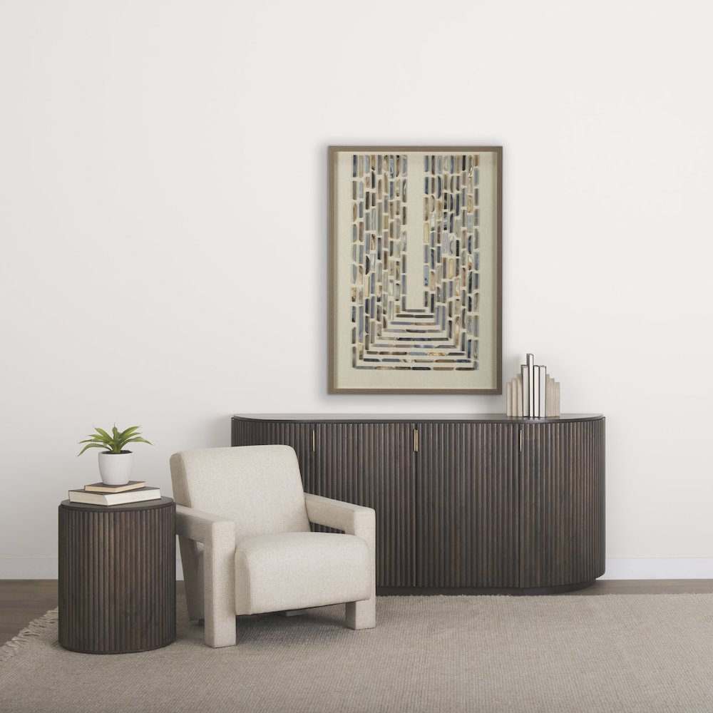 Oatmeal Fully Upholstered Accent Chair