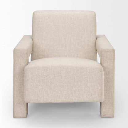 Oatmeal Fully Upholstered Accent Chair