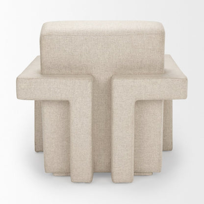 Oatmeal Fully Upholstered Accent Chair